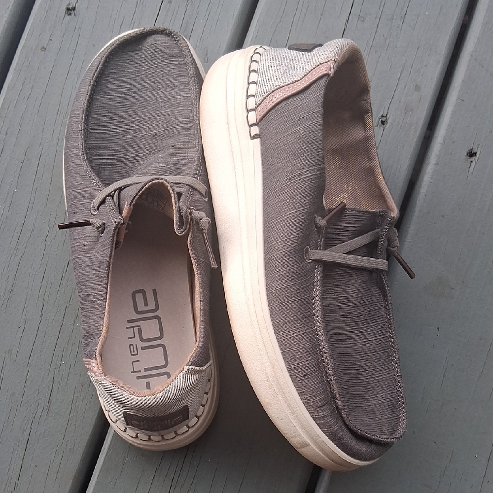Hey Dude Charcoal Slip-On Shoes
